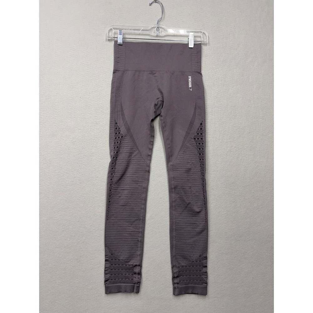 Gymshark Leggings Womens XS Purple Energy+ Seamless High Waisted Eyelet Detail